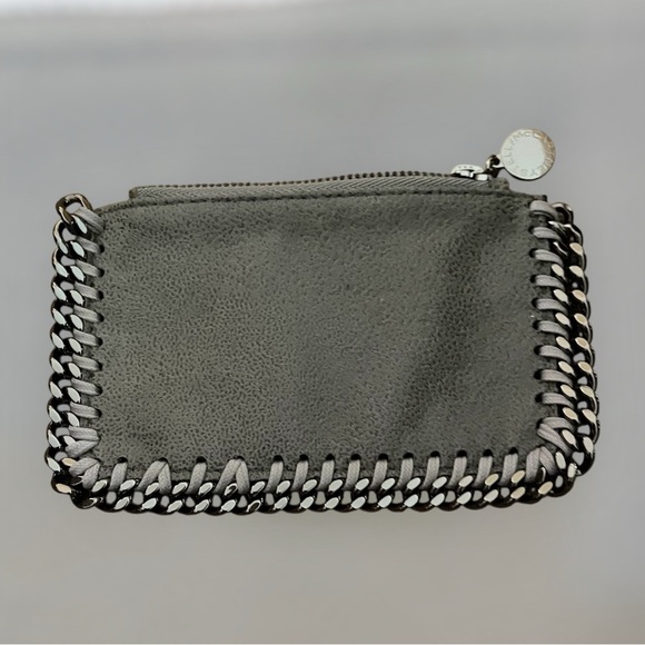 Stella McCartney Gray Suede Cardholder/Wallet NWOT No Callouts Retail $695 - Picture 1 of 4